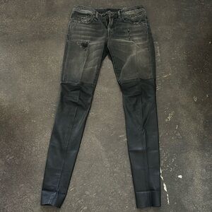 R13 Knee Chaps Skinny Jean